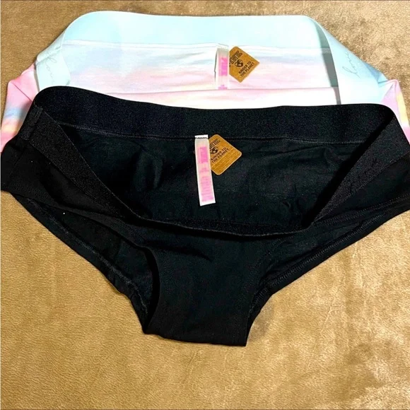 Pink Victoria Secret Gradient Classic Logo 2-PC Set /2-Pair Logo Panties SZ-LG - Picture 16 of 16